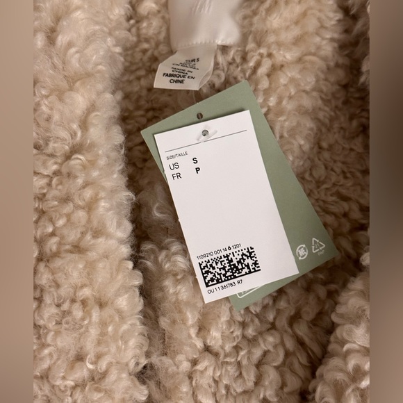 H&M sherpa tie coat NWT - Picture 7 of 13